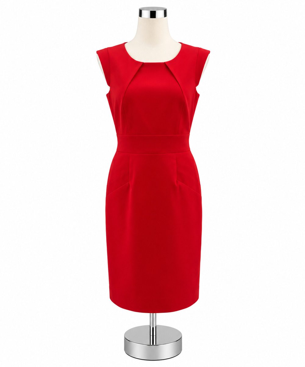 Gianni Bini Red Lace Back Sheath Dress Size 10